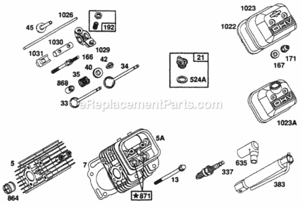 Part Location Diagram of 6805019 Briggs and Stratton Nut-Nylock
